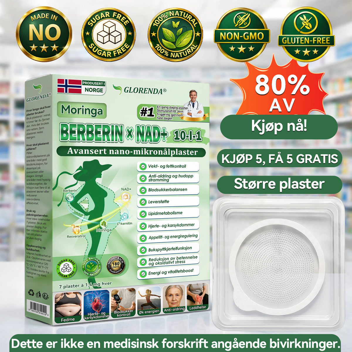 🇳🇴𝑶𝒇𝒇𝒊𝒔𝒊𝒆𝒍𝒍 𝑩𝒖𝒕𝒊𝒌𝒌 | 🩹👨‍⚕️ 𝑮𝑳𝑶𝗥𝗘𝙉𝘿𝐀®𝐌𝒐𝒓𝒊𝒏𝗴𝗮 · 𝗕𝗲𝙧𝙗𝙚𝙧𝙞𝙣 × 𝐍𝐀𝑫+ 10-𝗶-𝟭 𝗔𝙫𝙖𝙣𝙨𝙚𝙧𝙩 𝙉𝐚𝐧𝐨 𝐌𝐢𝒌𝒓𝒐𝒏å𝗹𝗽𝗹𝗮𝘀𝘁𝗲𝗿 (𝑩𝒂𝒓𝒆 é𝒏 𝒈𝒂𝒏𝒈 𝒐𝒎 𝒅𝒂𝒈𝒆𝒏, 𝒔𝒚𝒏𝒍𝒊𝒈𝒆 𝒆𝒏𝒅𝒓𝒊𝒏𝒈𝒆𝒓 𝒑å 7 𝒅𝒂𝒈𝒆𝒓) ✅ 𝑭𝒐𝒓 𝒇𝒆𝒅𝒎𝒆, 🅛🅞🅞🅢🅔 🅢🅚🅘🅝, 𝒅𝒊𝒂𝒃𝒆𝒕𝒆𝒔, 𝒔ø𝒗𝒏𝒂𝒑𝒏é, 𝒍𝒆𝒅𝒅𝒑𝒓𝒐𝒃𝒍𝒆𝒎𝒆𝒓, 𝒐𝒈 𝒎𝒆𝒓