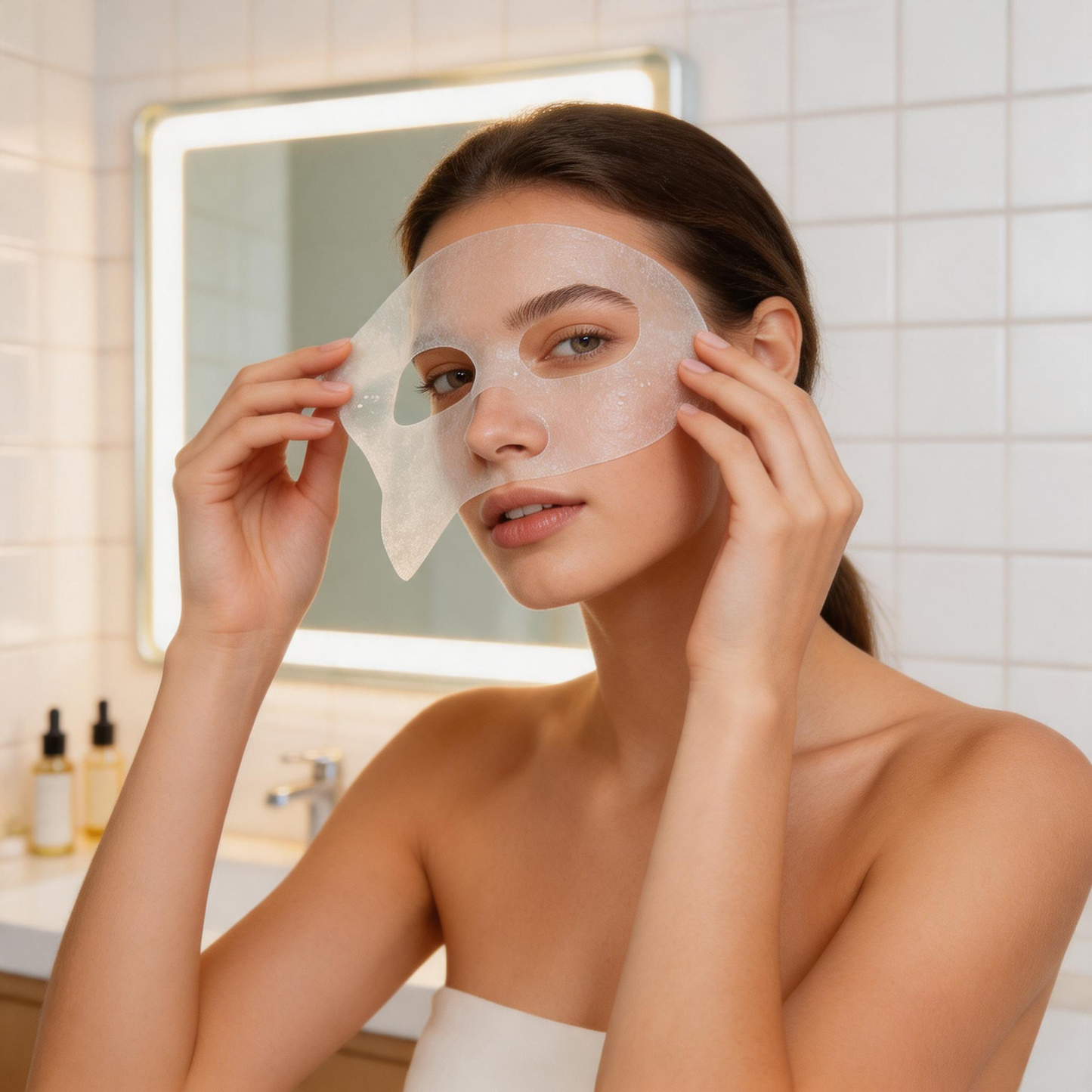 Rensende Tea Tree Oil klarerende sheet-maske